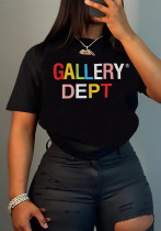 American Print Short-Sleeved T-Shirt