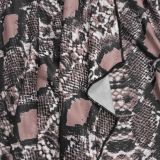 Fashion Women's Sexy Snake Pattern Print Strap Dress