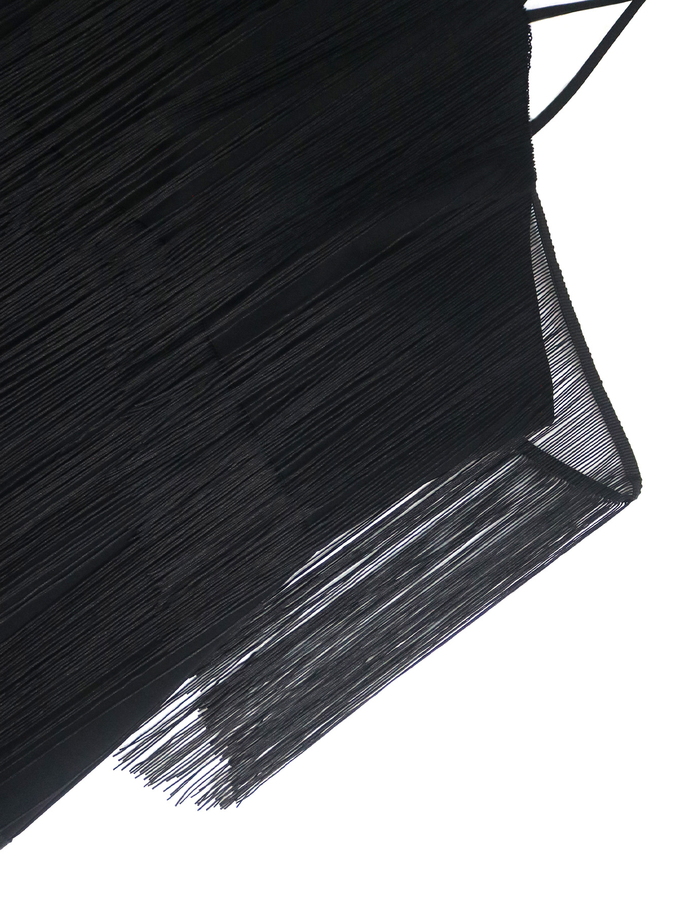 Women Sexy Black Bodycon Dress with Off-Shoulder Tassels