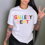 American Print Short-Sleeved T-Shirt