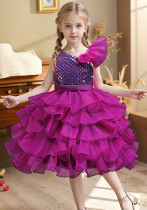 Girls' Slash Shoulder Tutu Dress