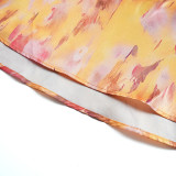 African Sexy Slash Shoulder Women's Plus Size Print Dress