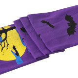 Purple Dark Castle Bat Socks Costume Party Long Stockings Halloween Stockings