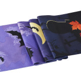 Light Purple Wilderness Wolf Dark Bat Halloween Socks Costume Party Outfit Knee-High Bat Long Stockings