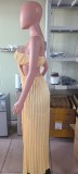 Summer Strap Open Waist Slim Fit Maxi Dress