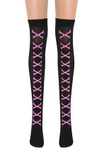 Halloween Skull Socks Bone Socks Women's Costume Party Prop Knee-High Long Stockings Halloween Skull Socks Bone Socks Women's Costume Party Prop Knee-High Long Stockings