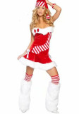 Girls Christmas Costume Holiday Role Play Performance Show Cosplay Party Christmas Outfit Set