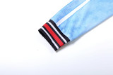 Autumn Women's Striped Color Block Long Sleeve Top Flared Pants Casual Set