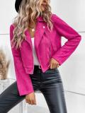 Jacket Short Coat Suede Top Women's Wear
