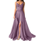Elegant Plus Size Dress Women's Strappy Sexy Ball Gown Long Lace Dress（Processing time need 3-6 days）