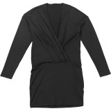 Autumn Outfit Sexy Fashion Deep V-Neck Long Sleeve Bodycon Dress