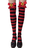 Sexy Christmas Bow Striped Long Stockings