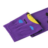 Purple Dark Castle Bat Socks Costume Party Long Stockings Halloween Stockings