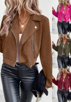 Jacket Short Coat Suede Top Women's Wear Jacket Short Coat Suede Top Women's Wear