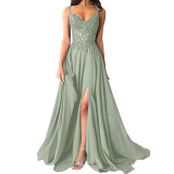 Elegant Plus Size Dress Women's Strappy Sexy Ball Gown Long Lace Dress（Processing time need 3-6 days）
