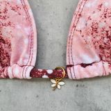 Women Printed Lace-Up Bikini Sexy Two-Piece Swimsuit