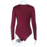 Women metallic sequin patchwork French V-neck bodysuit