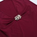 Women metallic sequin patchwork French V-neck bodysuit