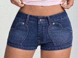 Women Casual Stretchy Denim Shorts