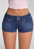 Women Casual Stretchy Denim Shorts