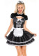 Halloween Sexy Maid Cosplay Uniform Two-Piece Set