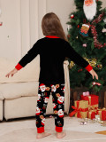 Christmas Family Outfits Santa Claus Print Pajamas Two-Piece Set