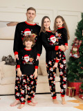 Christmas Family Outfits Santa Claus Print Pajamas Two-Piece Set
