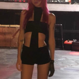 Sexy Slim Halter Neck Strapless Two-Piece Shorts Set