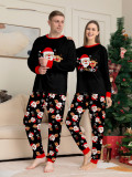 Christmas Family Outfits Santa Claus Print Pajamas Two-Piece Set