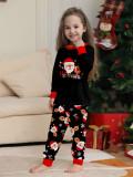 Christmas Family Outfits Santa Claus Print Pajamas Two-Piece Set