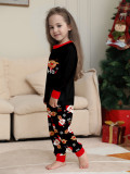 Christmas Family Outfits Santa Claus Print Pajamas Two-Piece Set