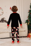 Christmas Family Outfits Santa Claus Print Pajamas Two-Piece Set