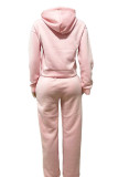 Women American Style Athletic Hoodies and Pants Two-Piece Set