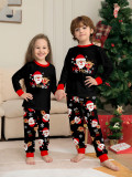 Christmas Family Outfits Santa Claus Print Pajamas Two-Piece Set