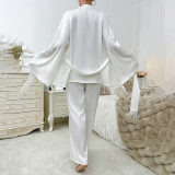 Women Long-Sleeved Top and Pants Two-Piece Set