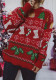 Christmas stocking snowflake knitting round-neck long-sleeved sweater