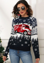 Christmas snowflake long-sleeved jacquard knitting sweater Christmas snowflake long-sleeved jacquard knitting sweater