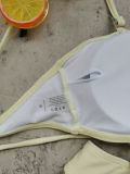 Women Solid Lace-Up Sexy Bikini Two-Piece Swimsuit