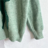 Christmas autumn/winter round-neck long-sleeved snowflake deer jacquard knitting pullover sweater