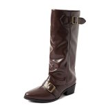 Women autumn and winter long pointed-toe block-heeled fashion boots