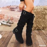 Plus-Size Women Block-Heeled Slimming Boots