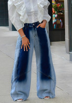 Gradient Loose Casual Denim Pants