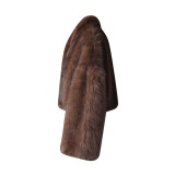 Women Short Pu-Leather Winter Plush Jacket