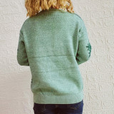 Christmas autumn/winter round-neck long-sleeved snowflake deer jacquard knitting pullover sweater