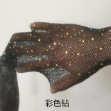 Women black moon fishnet sexy basics leggings with hollowed-out stockings