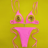 Sunflower Sequins Bikini Sexy Swimsuit