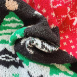 Christmas autumn/winter Women elk snowflake round neck long-sleeved sweater