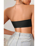 Sexy Seamless Front Closure Strapless Bra Anti-Peek Thin Non-Slip Push-Up Bustier Tank Bra Women