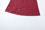 Women Spring Sexy Slash Shoulder Crop Top and Skirt Two-Piece Set