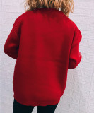 Christmas autumn/winter Christmas themed snowflake elk round neck long-sleeved knitting sweater